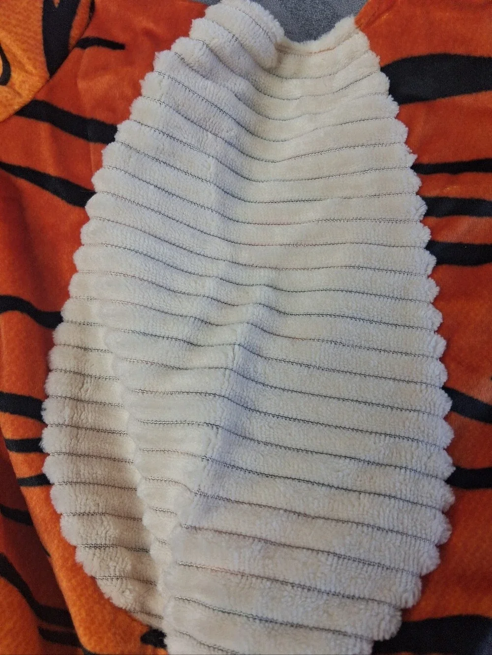 Spirit Infant Tiger Plush Jumpsuit Costume - Orange, Black & Cream - Picture 9 of 15